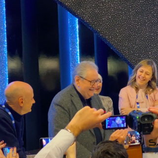 Vincenzo Mollica in sala stampa