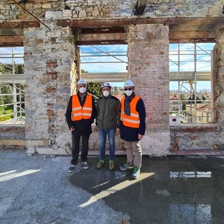 La visita del sindaco Ingenito al cantiere dell'Angst La visita del sindaco Ingenito al cantiere dell'Angst