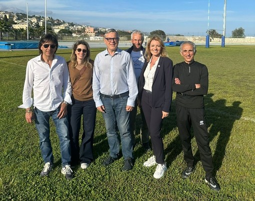 Elezioni Sanremo, Gianni Rolando in visita al Polo sportivo di Pian di Poma Elezioni Sanremo, Gianni Rolando in visita al Polo sportivo di Pian di Poma