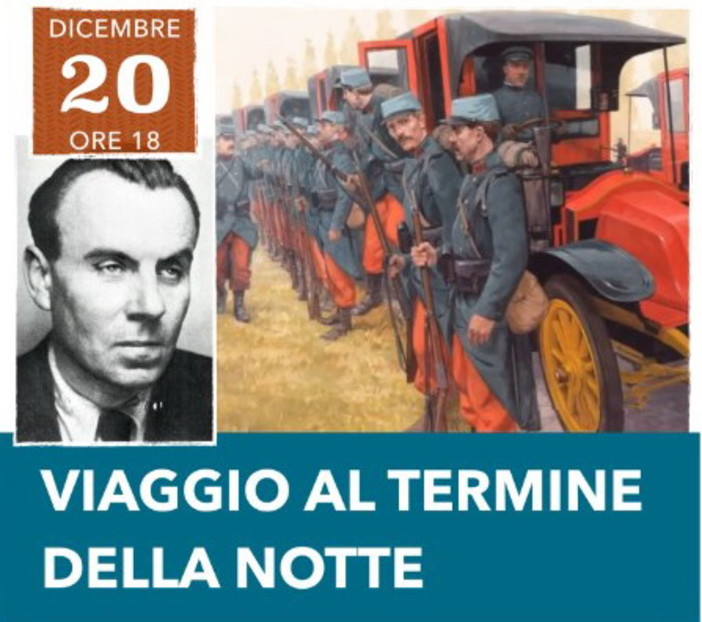 Ventimiglia: domani pomeriggio al Cpia la rilettura del capolavoro di Céline ‘Viaggio al termine della notte’