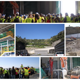 Taggia: due classi delle scuole medie di Ventimiglia in visita al 'Lotto 6' di Collette Ozotto (Foto e Video)