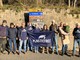 Il gruppo di volontari che ha lavorato per la rimozione dei rifiuti nei boschi