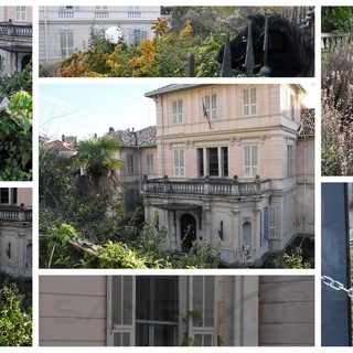 Sanremo: la 'Villa degli Ufficiali' di corso Inglesi sempre più nel degrado e preda dei clochard la notte (Foto)