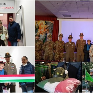 Intitolato all'ex allievo e alpino di Seborga Valerio Campagna l'auditorium del Don Bosco di Alassio (Foto e video)