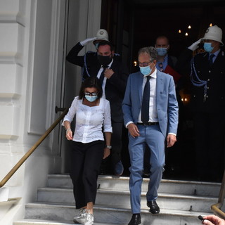 Sanremo: 34 minuti di incontro con il Ministro De Micheli, Biancheri "Abbiamo espresso la nostra disperazione per i trasporti" (Foto e Video)