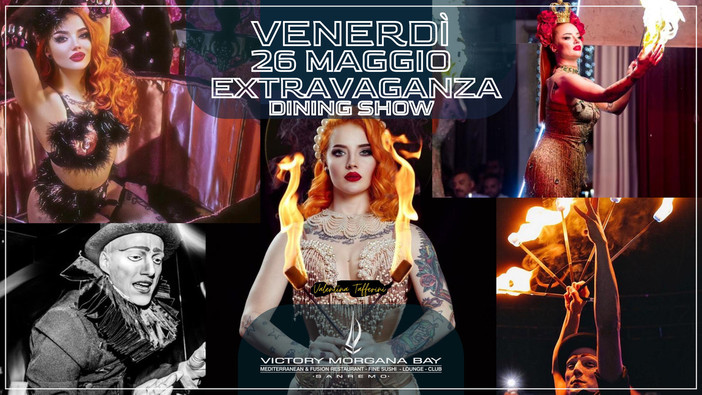 Il Victory Morgana Bay continua ad offrire serate indimenticabili con lo spettacolare format 'Extravaganza Dining Show' Il Victory Morgana Bay continua ad offrire serate indimenticabili con lo spettacolare format 'Extravaganza Dining Show'