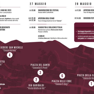A fine maggio torna il 'Ventimiglia Wine Festival': l'appuntamento nelle vie e piazze del centro storico