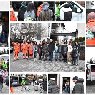 La Croce Verde Intemelia riparte dal confine con la guerra: con noi 10 profughi, 4 di loro arriveranno a Imperia (Foto e Video)