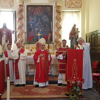 Per la prima volta il Vescovo della Diocesi di Imperia-Albenga Mons. Borghetti a Borgomaro