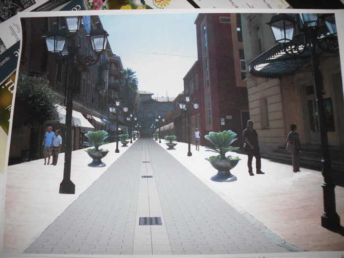 Via Aprosio a Ventimiglia sarà pedonale: approvato dalla Giunta Comunale il progetto di restyling