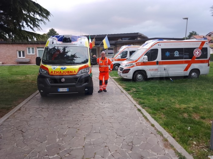 L'arrivo della Croce Verde a Torino L'arrivo della Croce Verde a Torino