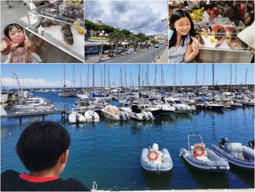 Dalla Corea il racconto web di una vacanza a Sanremo tra un pranzo in piazza Bresca e una passeggiata al porto (Foto)