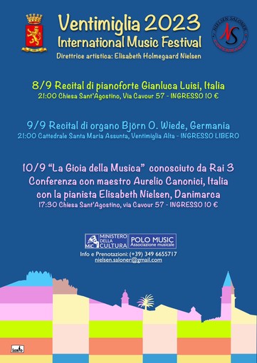 Ventimiglia: dall'8 al 10 settembre torna l'appuntamento con il Festival della Musica