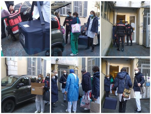 Pieve di Teco: arrivate le dosi di vaccino Pfizer alla Rsa 'Borelli', la direzione "Un momento importante per fermare la pandemia" (Foto e Video) Pieve di Teco: arrivate le dosi di vaccino Pfizer alla Rsa 'Borelli', la direzione "Un momento importante per fermare la pandemia" (Foto e Video)