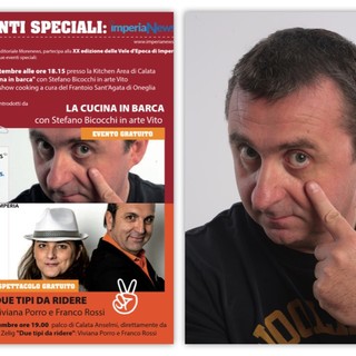 Speciale appuntamento di Imperia News alle Vele d'Epoca: “La cucina in barca" con Stefano Bicocchi in arte Vito e show cooking con lo chef Enrico Marmo