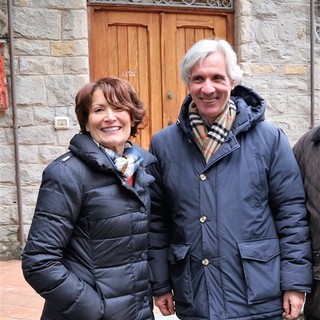 Bordighera: la giornalista Barbara Ronchi della Rocca in visita a Villa Mariani Bordighera: la giornalista Barbara Ronchi della Rocca in visita a Villa Mariani