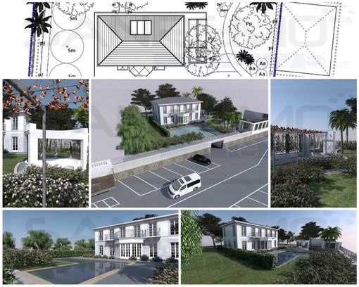 Sanremo: l'ex Minigolf del Sud-Est verrà trasformato in una lussuosa villa con parco e piscina (Foto e Rendering) Sanremo: l'ex Minigolf del Sud-Est verrà trasformato in una lussuosa villa con parco e piscina (Foto e Rendering)