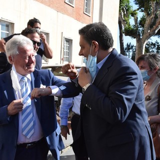 Ventimiglia: terminato il tour del Presidente Toti &quot;Parcheggi, viabilità e futuro economico nell'incontro con il Sindaco&quot; (Foto)