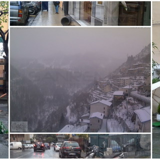 Nelle foto la neve a Monesi ed i primi danni segnalati a Sanremo Nelle foto la neve a Monesi ed i primi danni segnalati a Sanremo