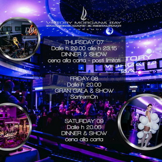 #Sanremo2019: durante la settimana festivaliera serie di appuntamenti serali e notturni al Victory Morgana Bay