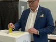 Fabio Perri al voto