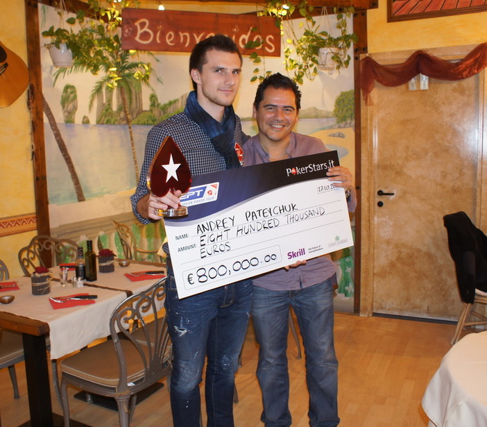 Sanremo: dopo la vittoria nell'Ept, il 22enne russo Pateychuk festeggia al ristorante 'Buena vista'