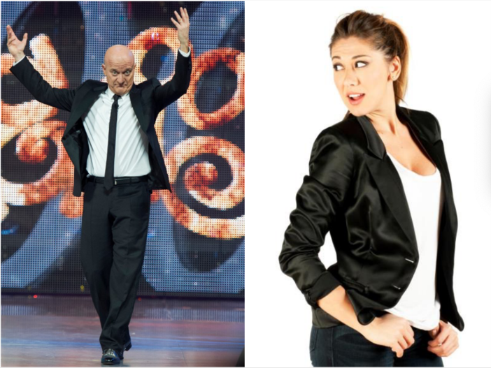 Claudio Bisio e Virginia Raffaele Claudio Bisio e Virginia Raffaele