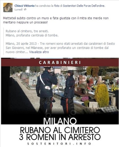 Imperia: Il candidato del Pdl Vittorio Chisci e le sue "idee" sugli stranieri, sul Presidente Giorgio Napolitano e sul Premier Enrico Letta