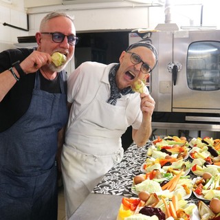 Gli chef del Villaggio dei Fiori, Sergio Sartor e Flavio Ottonello