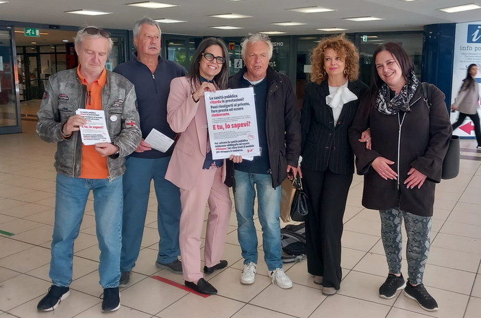 Sanremo: volantinaggio del candidato a sindaco Erica Martini sui rimborsi per le visite ritardate