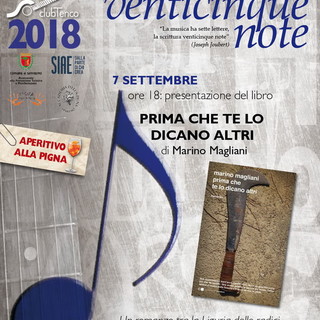 Sanremo: ‘VenticinqueNote - Aperitivo al Tenco’, venerdì la presentazione del libro ‘Prima che te lo dicano altri’