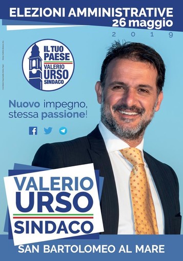 Elezioni a San Bartolomeo al Mare: l'appello al voto di Valerio Urso "Esperienza e voglia di portare avanti nuove sfide" (Video)
