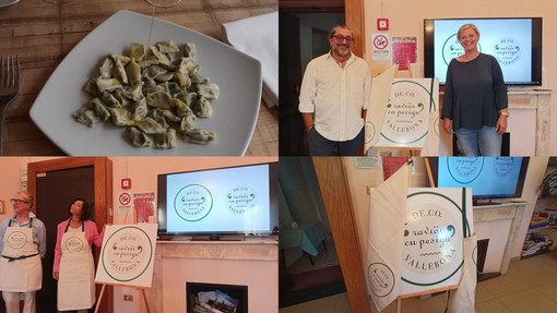 Pasta fatta in casa, Vallebona presenta la sua prima DeCo: i raviöi cu pesigu (Foto e Video)