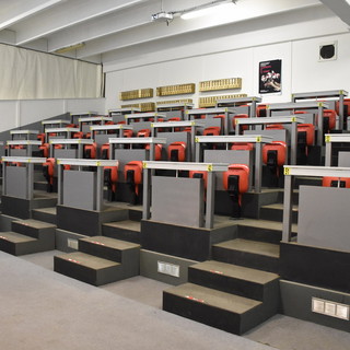 La sala delle aste al Mercato dei Fiori