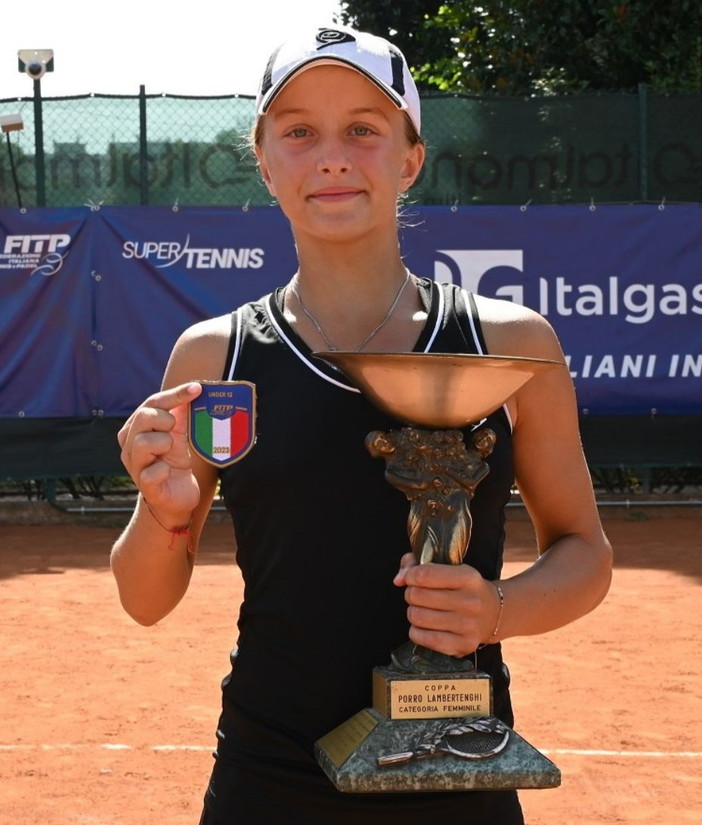 Tennis: la giovane Victoria Lanteri Monaco campionessa italiana Under 12 e vince la 'Coppa Lambertenghi'