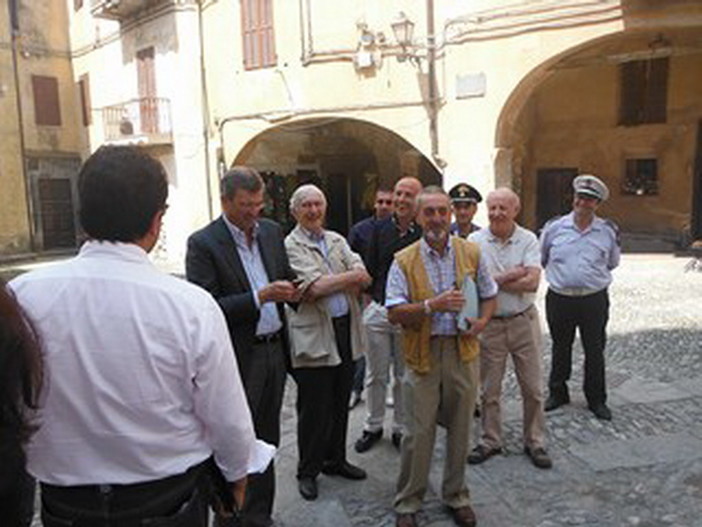 Triora: visita del Presidente della Regione Claudio Burlando e del Consigliere Sergio Scibilia