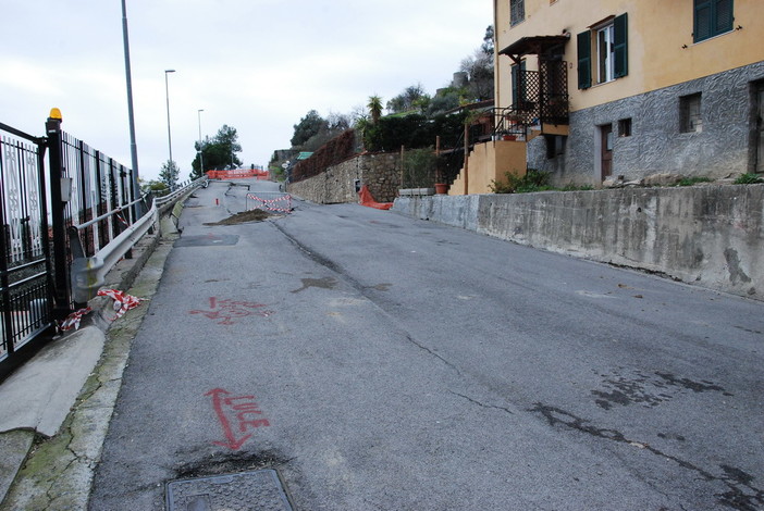 Sanremo: via Mario Calvino 'implosa', situazione sempre bloccata, attesa per il progetto dal Comune
