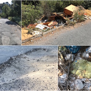 Sanremo: a Bussana l’abbandono di via Frantoi e Canai tra buche sempre più profonde e una discarica che si allarga a vista d’occhio (Foto e Video) Sanremo: a Bussana l’abbandono di via Frantoi e Canai tra buche sempre più profonde e una discarica che si allarga a vista d’occhio (Foto e Video)