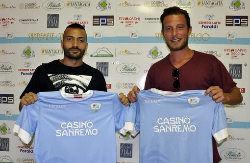 Alessandro Videtta e Marco Spinosa, difensore e centrocampista della Sanremese