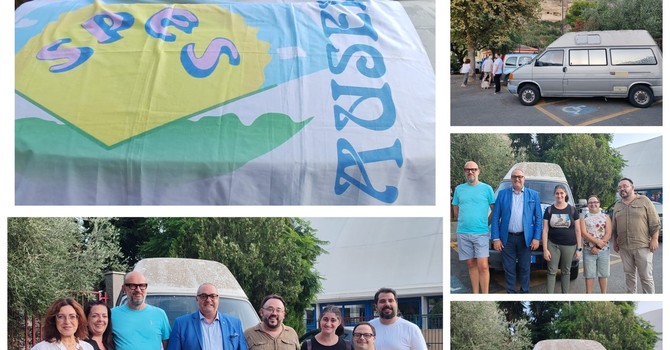 Vallecrosia al Mare dona un mezzo per il trasporto dei disabili alla Spes di Ventimiglia (Foto e video)