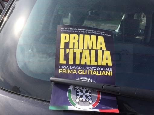 Taggia: dopo l'ok alla 'defascistizzazione' dal Consiglio comunale, invasione di volantini di Casapound