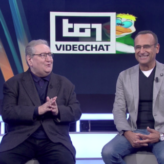 Festival di Sanremo 2018: nella “videochat” del Tg1 il passaggio di consegne tra Carlo Conti e Claudio Baglioni