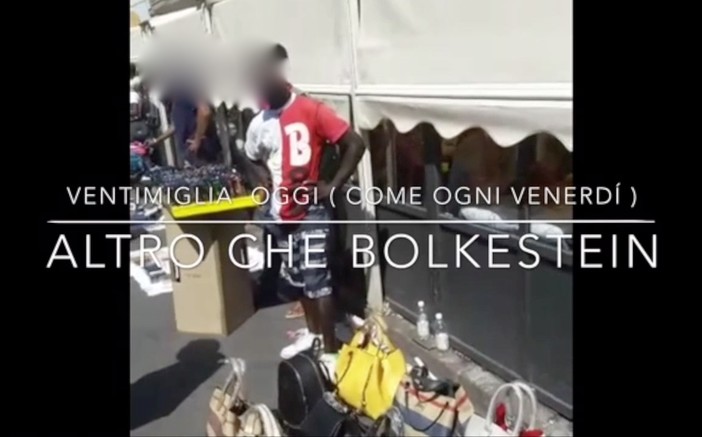 Ventimiglia: mercato del venerdì invaso dai venditori abusivi, il video di un nostro lettore