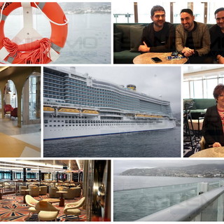 Sanremo 2022: visita sulla 'Costa Toscana', ecco la nave del Festival che è in rada di fronte alla città (Foto e Video)