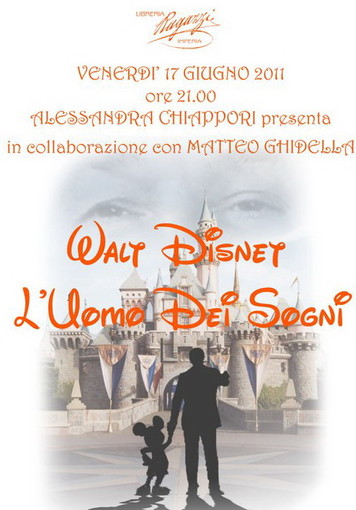 Imperia: venerdì prossimo alla 'Libreria Ragazzi' si parla di 'Walt Disney, l'uomo dei sogni'