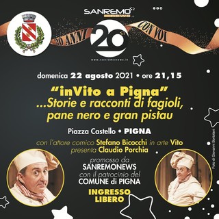 Pigna: questa sera incontro spettacolo con Stefano 'Vito' Bicocchi