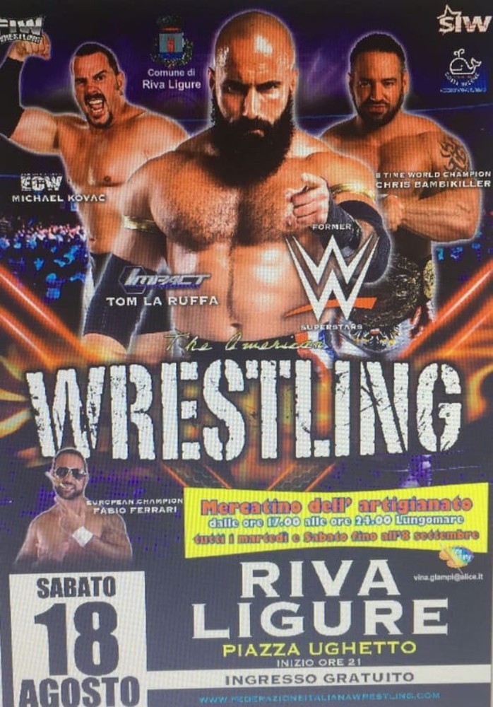 Riva Ligure: sospeso e spostato a domani sera l'evento di Wrestling in programma per oggi Riva Ligure: sospeso e spostato a domani sera l'evento di Wrestling in programma per oggi