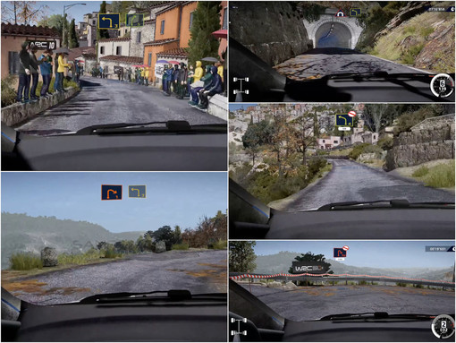 Alcuni frame dal Rallye di Sanremo su 'WRC 10'