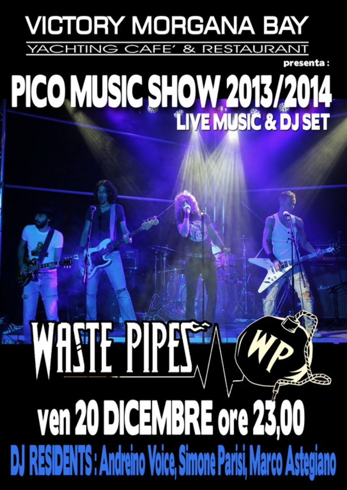 Sanremo: questa sera il 10° anniversario del Victory Morgana Bay con il concerto della band torinese 'Waste Pipes'