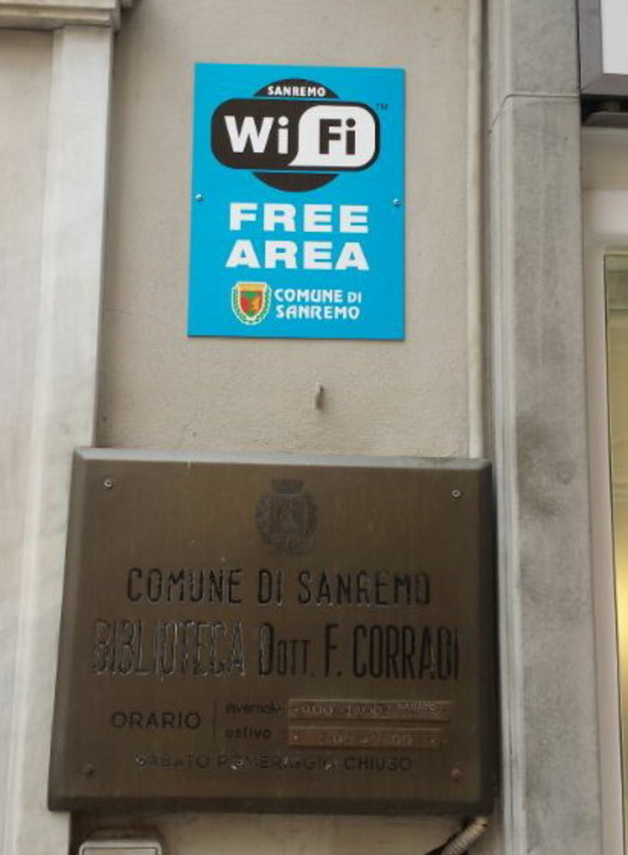 Sanremo: entro fine mese l'intervento del Comune per ripristinare il servizio 'WiFi' in biblioteca Sanremo: entro fine mese l'intervento del Comune per ripristinare il servizio 'WiFi' in biblioteca